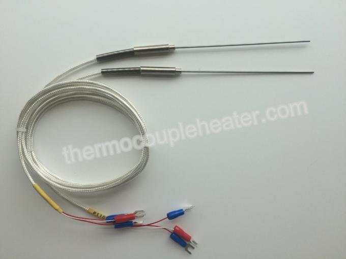 точность типа 1 датчика температуры ss304 RTD pt100 термопары провода зонда 3 диаметра 1mm
