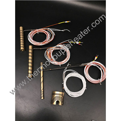 Brass Electric Hot Runner Coil Heater With J Type Thermocouple