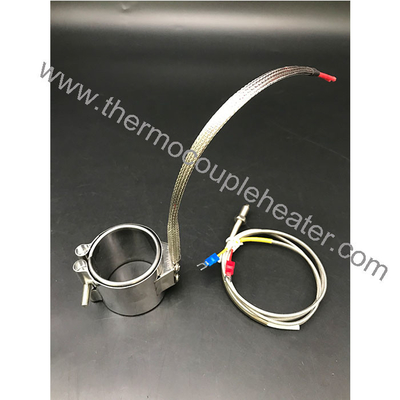 Stainless Steel Extruder Screw Barrel Mica Insulated Band Heater With Thermocouple