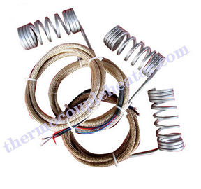Stainless Steel 304 Coil Heaters , 100W Tangential Electric Heating Element