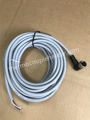 M12 barrel 5-pin male axial connection, female with connecting cable