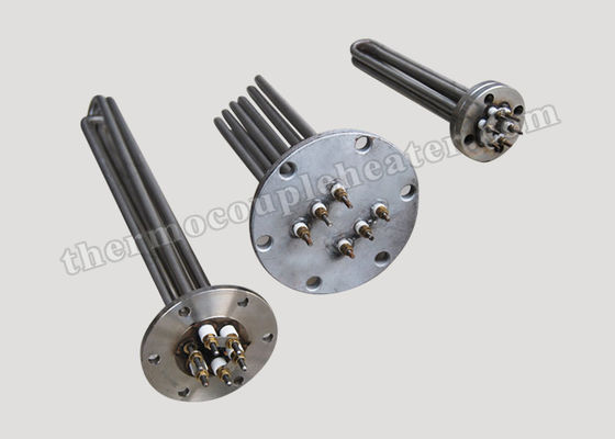 Кипятильники низкого боилера ваттности SUS316 промышленного трубчатые служить фланцем