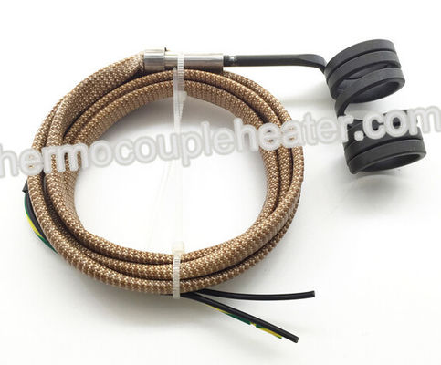 Customized Electric Coil Heaters With Type J Thermocouple Fiberglass Protected Leads