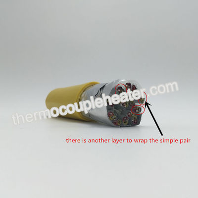 Изолированные 15 пар Ккс переплели удлинительный кабель термопары, провод расширения термопары