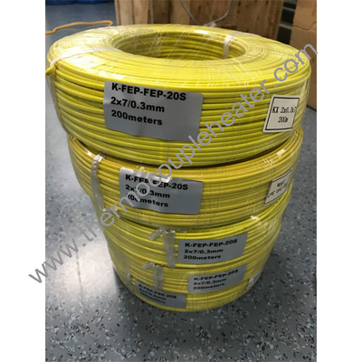 PFA Изолированный RTD кабель стекловолокно Плетённый щит PT100 Wire FEP Jacket RTD кабель
