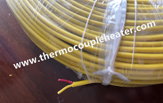 Кабель термопары тип K Двойная ПВХ изоляция 20AWG ANSI цвет