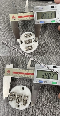 Керамическая клеммная колодка для термопар, серия S, 27 мм, S-3P-C