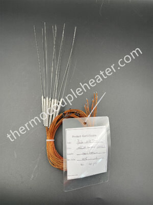 Thermocouple probe type J in 0.65mm with Kapton leading cable