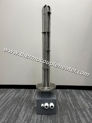 Фланцевый трубчатый нагреватель с соединительной коробкой для промышленного нагрева резервуаров и процессов