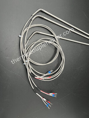 Stainless Steel Sheathed Dia 1.0mm 1.5mm 3.0mm 6.0mm Type K/j/PT100 Probe Type Thermocouple