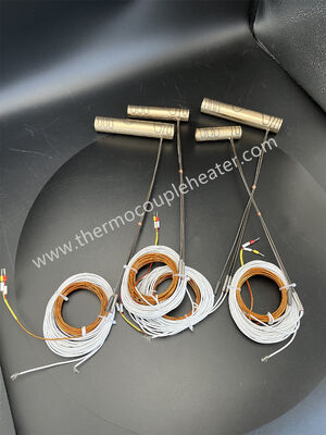 High-Performance Brass Press-in Coil Heater with Built-in J-Type Thermocouple for Hot Runner Nozzles