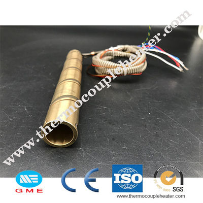 Горячий бегун отжатый в латунном подогревателе катушки 220v 230v 240v с термопарой