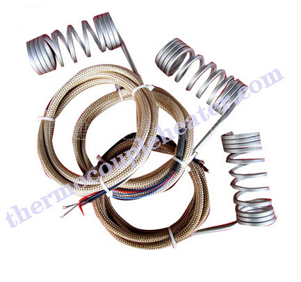 Stainless Steel 304 Coil Heaters , 100W Tangential Electric Heating Element