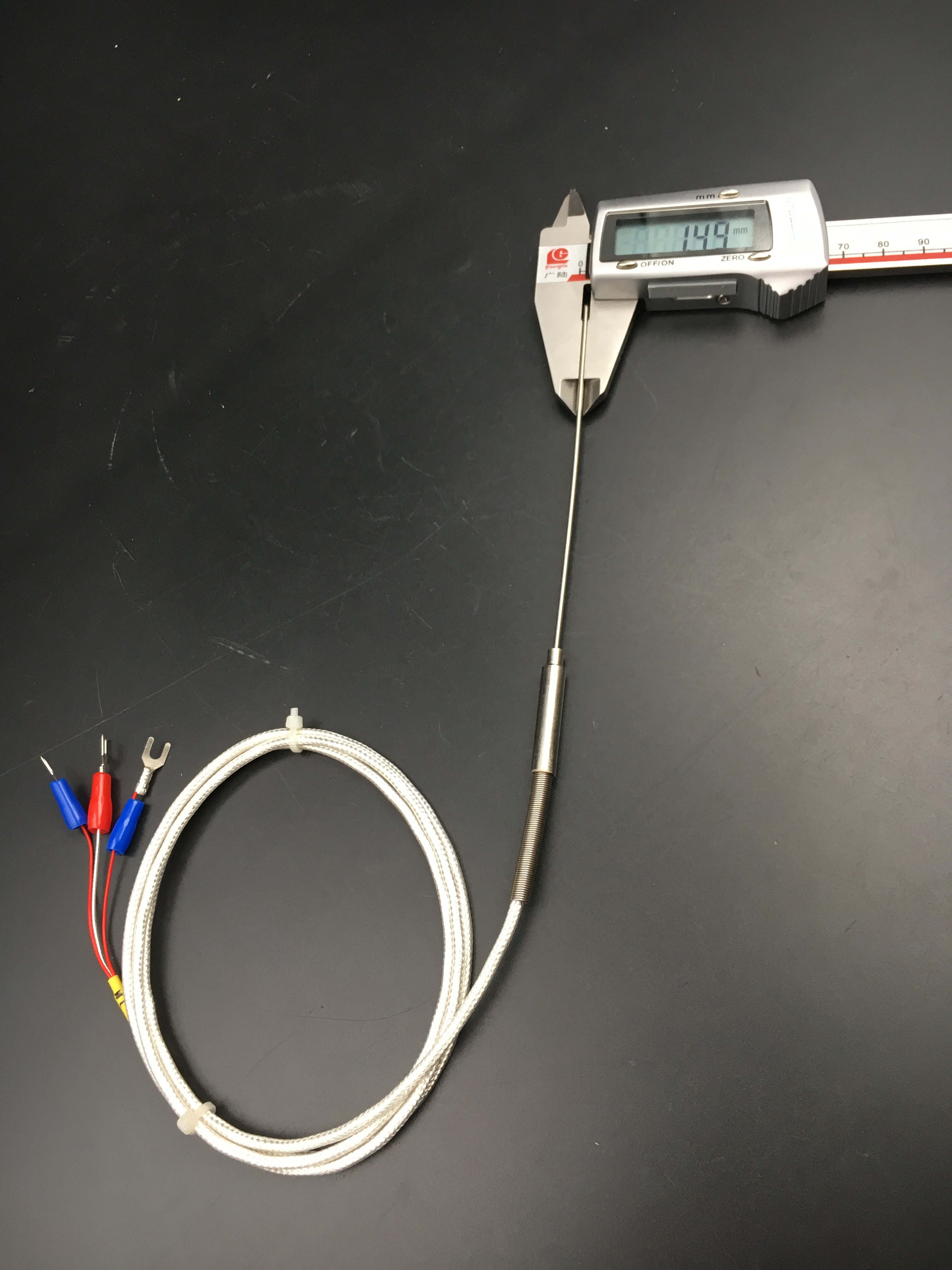 Thermal Resistance Rtd Pt100 Temperature Sensor Customized With Diamter 1.5mm