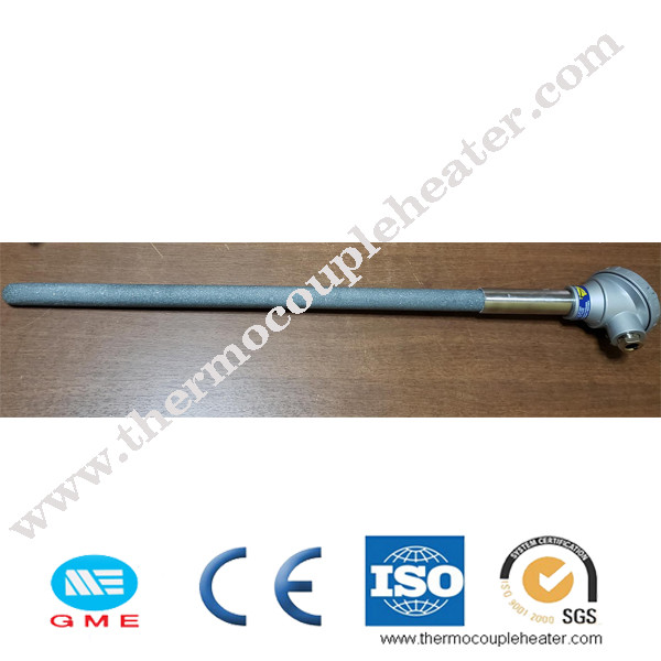 0-1500C Temperature Range Rtd Type K Silicon Carbide Protect Tube Thermocouple