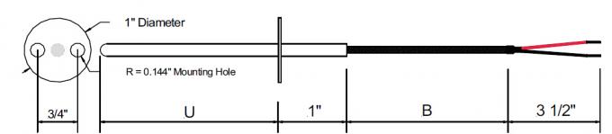 Пробка типа фланца нержавеющей стали/тип тип зонд провода J t k термопары