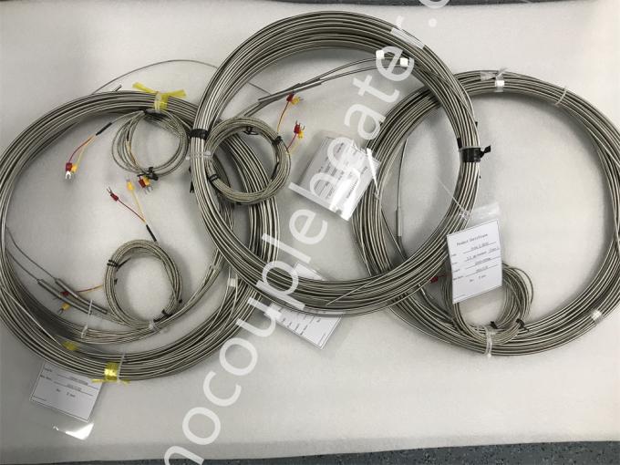 Stainless Steel Sheathed Dia 1.0mm 1.5mm 3.0mm 6.0mm Type K/j/n Probe Type Thermocouple